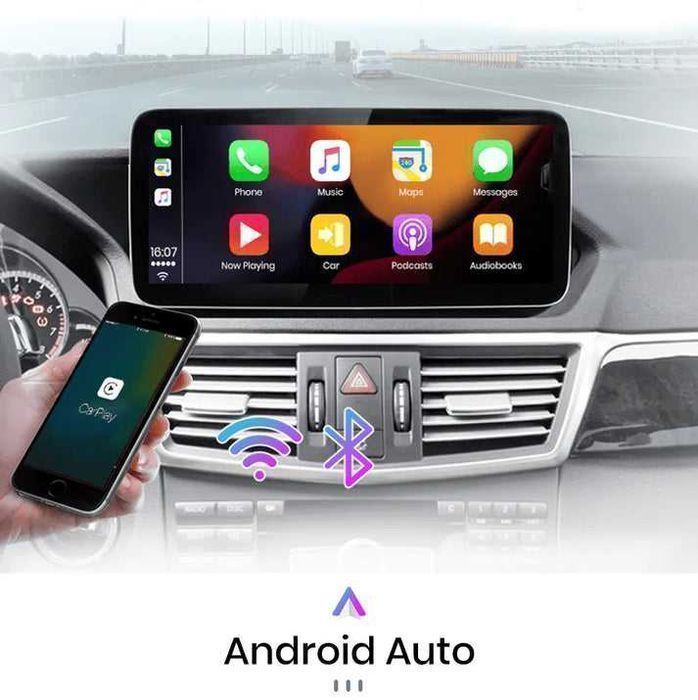 Mercedes E W212 2009–2016 – Radio Android 15 10.25" CarPlay Android Auto 4GB/64GB GPS Nawigacja Stacja Multimedialna WiFi Bluetooth DSP 4G LTE PL
