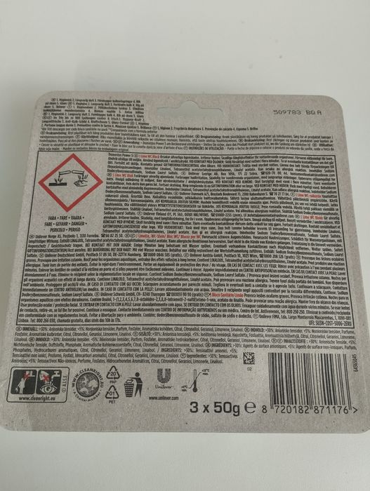 Domestos kostki do WC 3 sztuki w opakowaniu