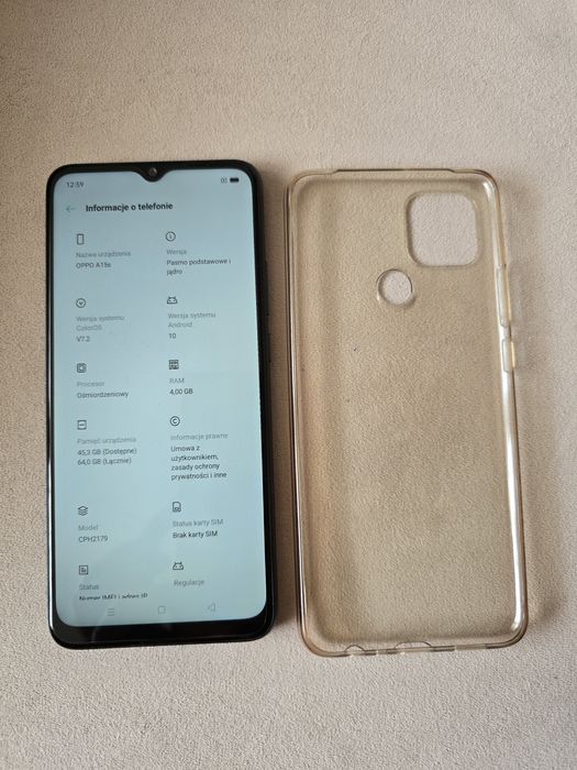 Smartfon Oppo A15s - stan bardzo dobry