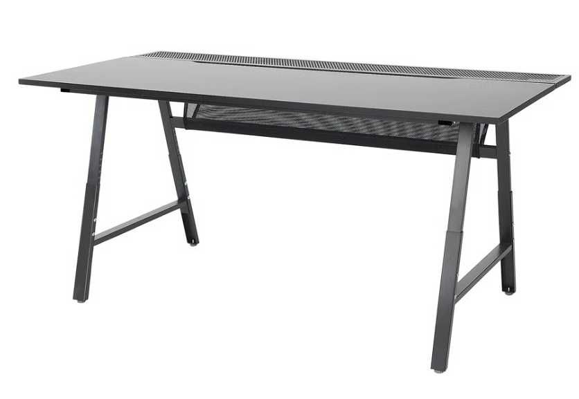 Secretária gaming IKEA UTESPELARE preta 160x80