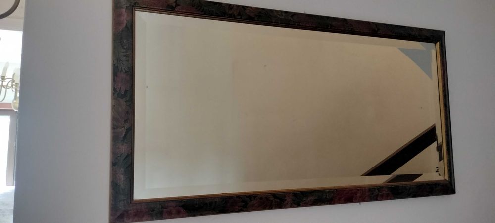 Espelho de Parede Clássico com Vidro Biselado (93x48 cm)