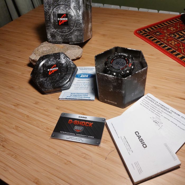 Casio G-Shock GW-9500-1ER – prawie jak nowy, komplet