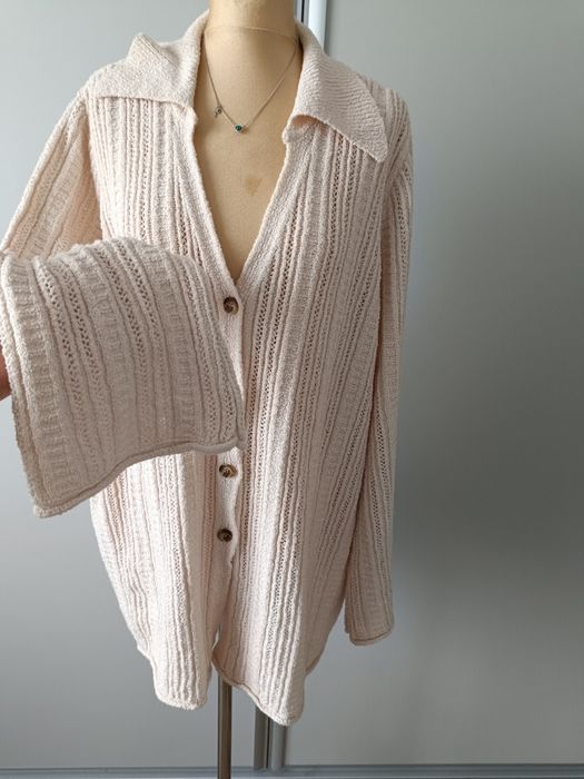 Sweter kardigan z kołnierzem Next r 50 52
