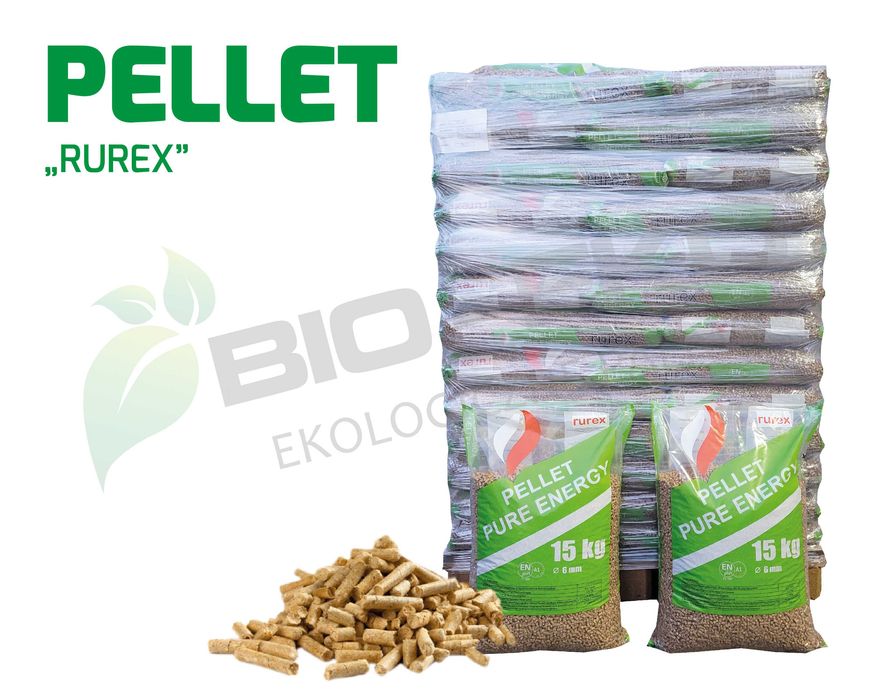 Pellet RUREX A1 ENplus BioEko Barlinek Olczyk Igła Kuczkowicz Wirex