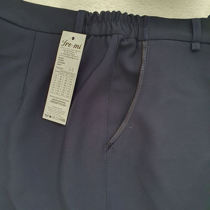 Spodnie damskie eleganckie z kantem