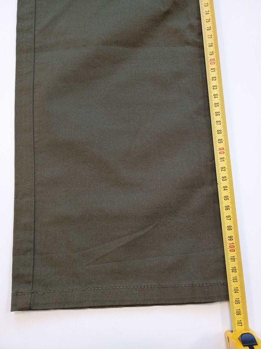 Męskie spodnie zara Man 38 relaxed 97% bawełna 3 % elastan nowe khaki