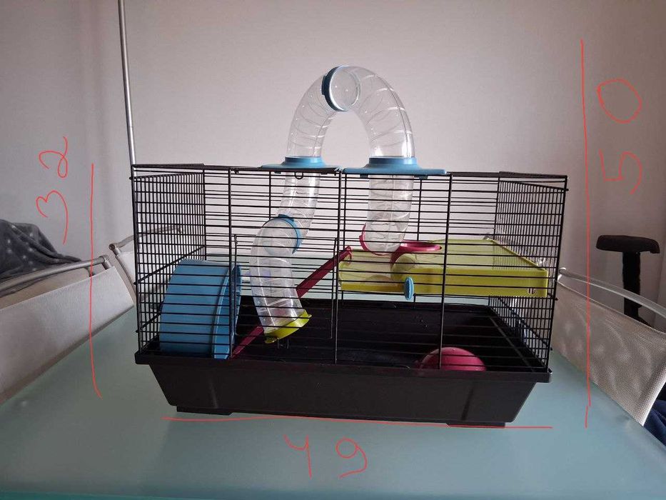 Gaiola Grande e Completa p/ Hamster