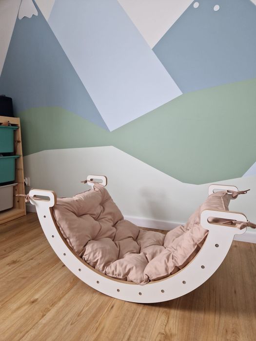 Bujak montessori 3w1 - z zjeżdzalnią/scianką i poduszką