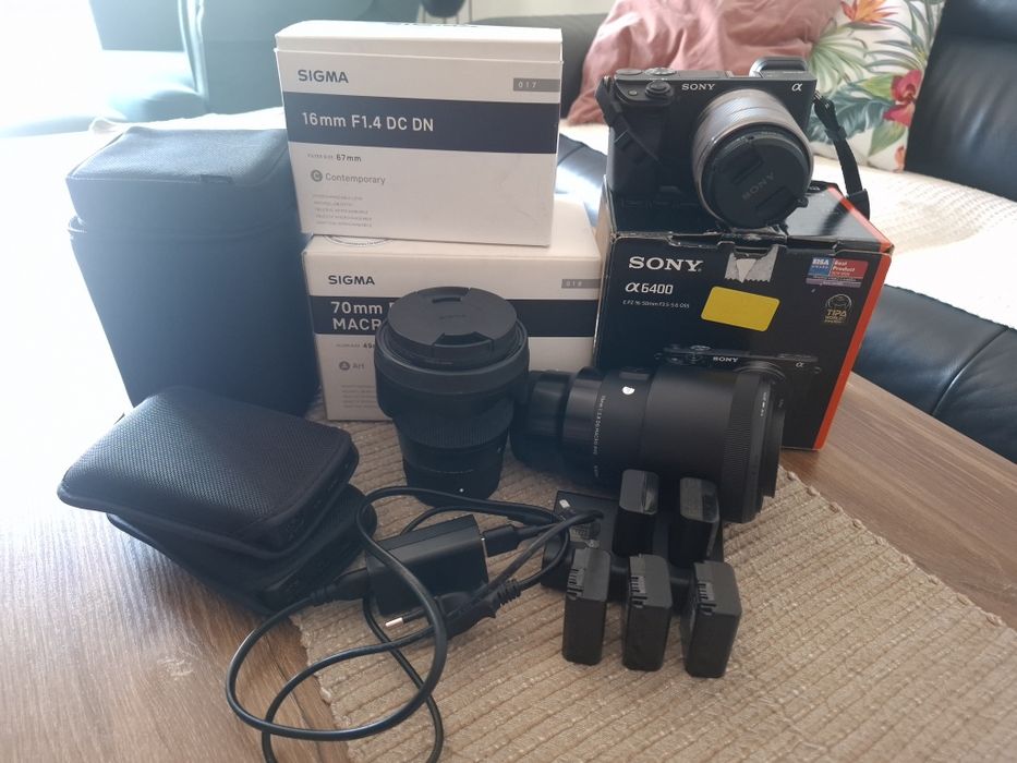 Aparat sony a6400 zestaw