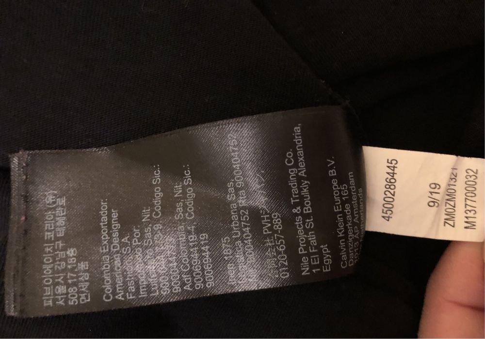 Longsleve męski bluza Calvin Klein Jeans S