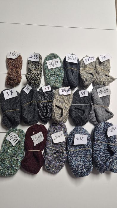 Skarpety i kapcie wełniane