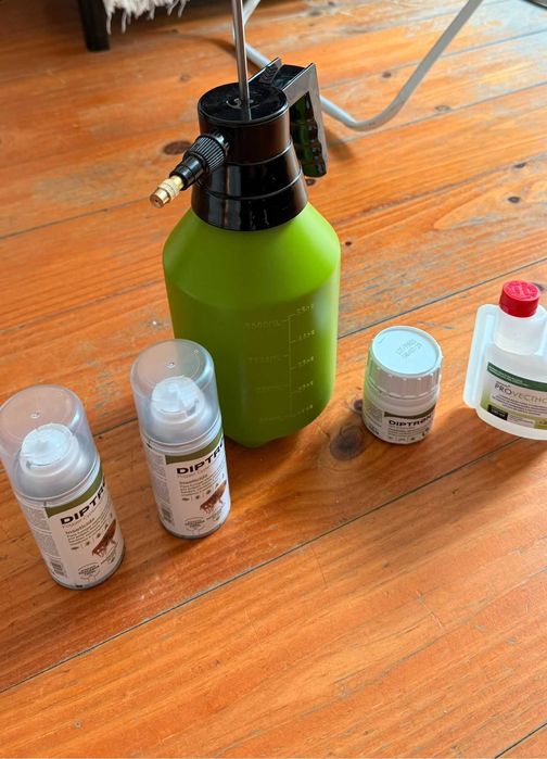 Kit Profissional Mata Baratas, Pulgas e Rastejantes + Pulverizador 1,5L