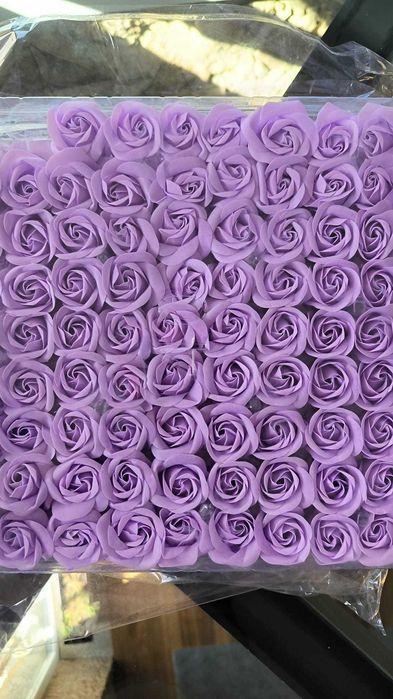 Rosas de sabão caixa de 18, 50 e 81 unidades