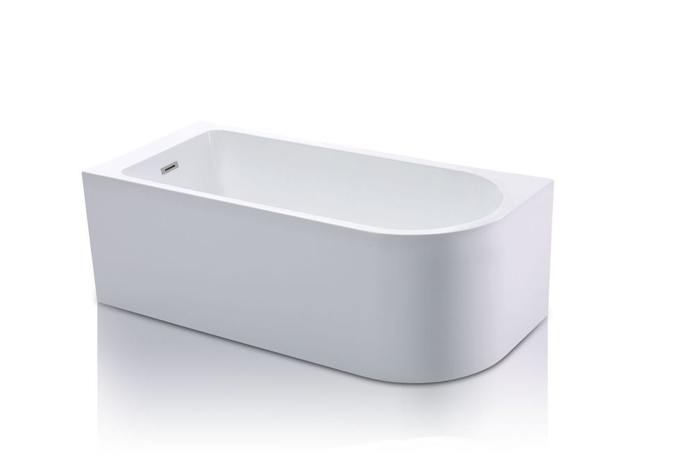 BRAIDER Wanna wolnostojąca narożna RESTIA LEWA 170 cm. Biała Akrylowa