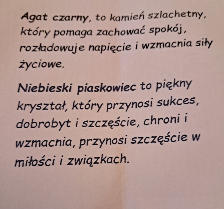 Bransoletka na sznureczku- czarny agat + niebieski piaskowiec.