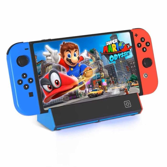 NOVO - Base para Nintendo Switch – HDMI 4K, USB, Type-C