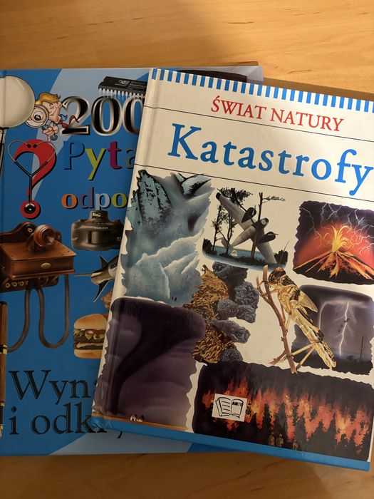 2 książki: Katastrofy + Wynalazki i odkrycia