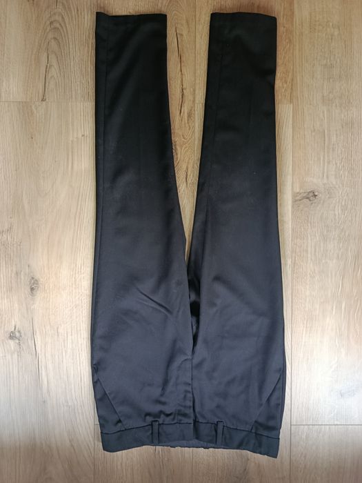 Czarne eleganckie spodnie garniturowe komunia  H&M r.152