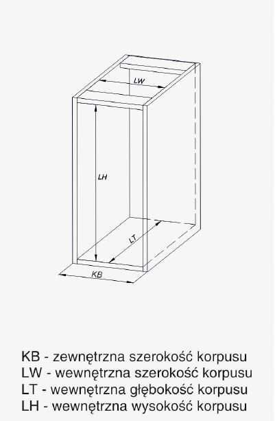 kosz wysuwny cargo Multi 300 biały Rejs