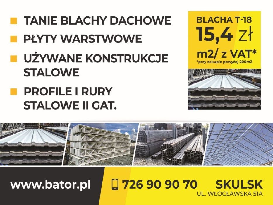 Blacha dachowa trapezowa T-18 na dach ściany blachodachówka grafit
