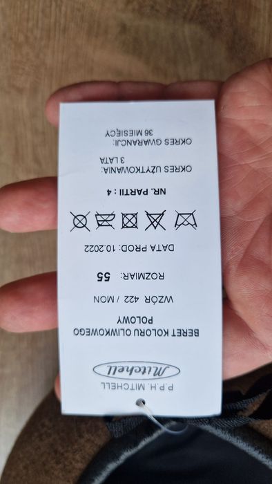 Beret nowy oryginalny WOT roz. 55