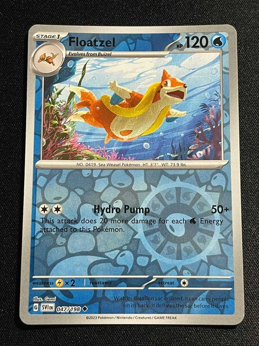 Carta Pokémon Floatzel 47/198 Scarlet & Violet