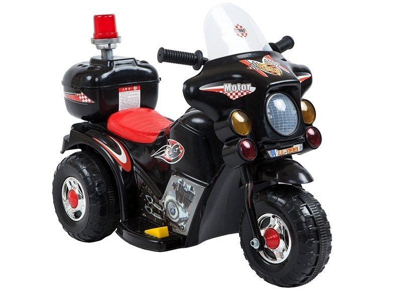 Motor motorek elektryczny jeździk na akumulator LL999 Czarny