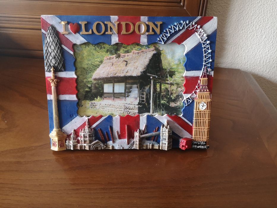 Quadro porta-retratos London Londres decordação lembrança