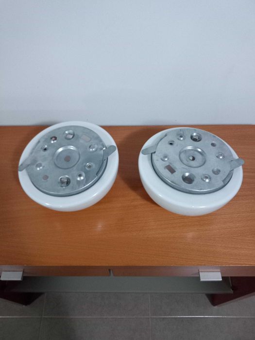 Conjunto de 2 Candeeiros de teto redondos opala Vituber 20 cm