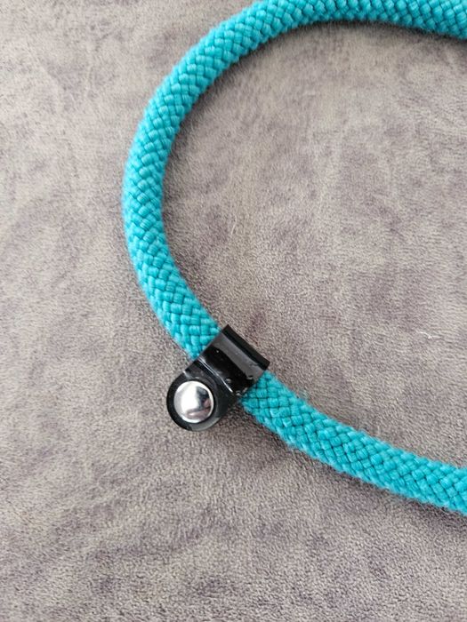 Coleira curta para cão (azul)