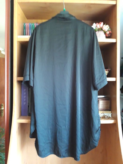 Czarna dłuższa bluzka koszulowa koszula rozmiar 46/48/50  4XL