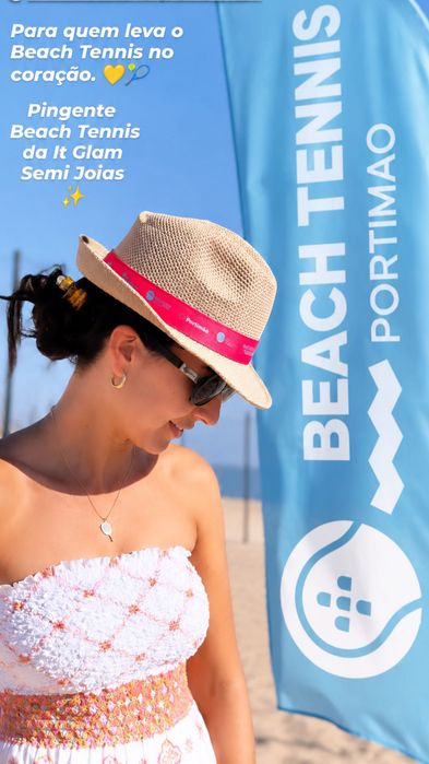 Colar Raquete Beach Tennis