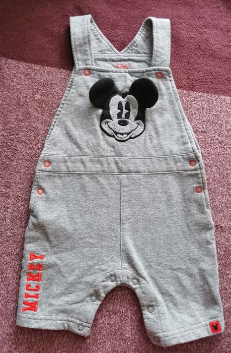 Ogrodniczki krótkie spodenki Mickey Mouse rozmiar 86
