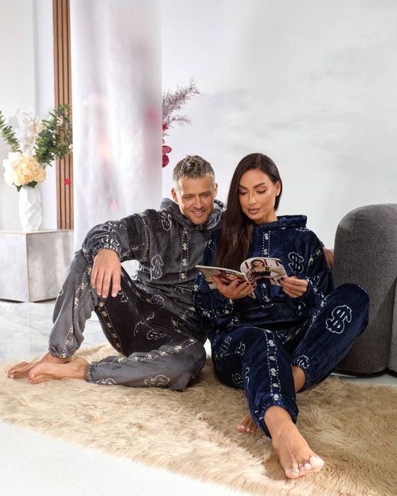 Піжама чоловіча / жіноча тепла . Костюм домашній жіночий/ чоловічий