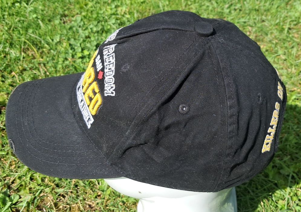 Dsquared2 Fight for Freedom baseball czapka czarna z daszkiem