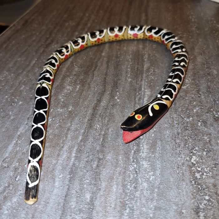 Игрушками "Змея" деревянная советская раритет.