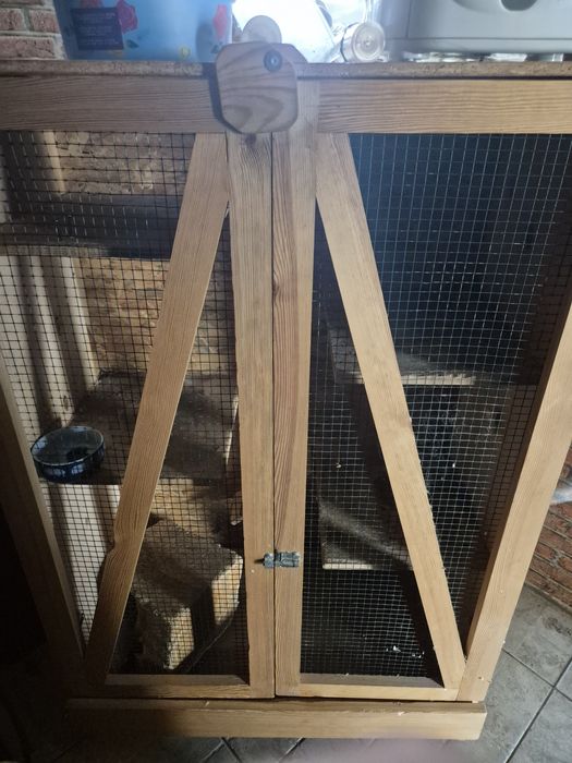 klatka i kołowrotek dla gryzoni