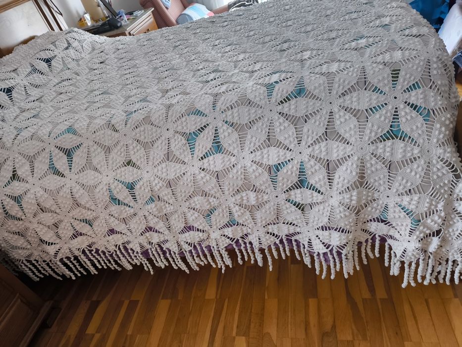 Colcha de crochê