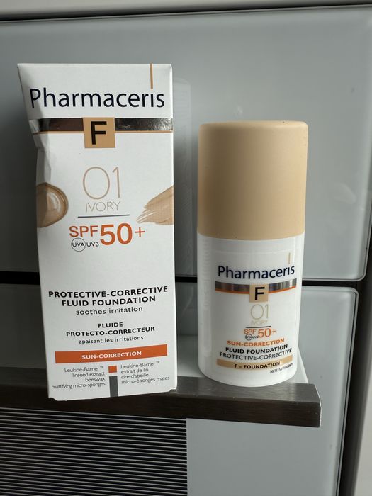 Pharmaceris podklad do twarzy kolor 01 Ivory Spf 50 + 30 ml nowy