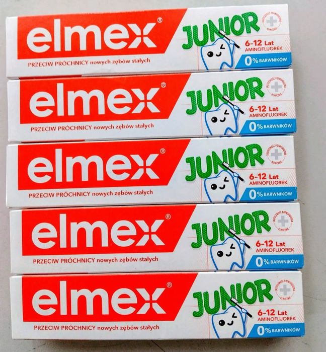 Elmex Junior pasta do zębów 75 ml 5 szt.
