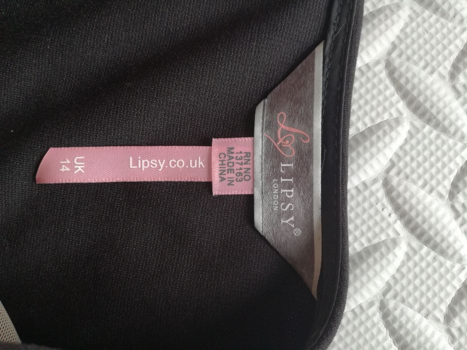 Sukienka czarna wesele r.L LIPSY London