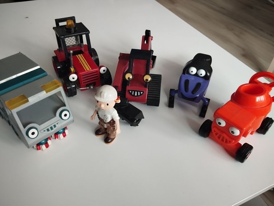 Zestaw Bob Budowniczy Mattel pojazdy figurka betoniarka quad i inne