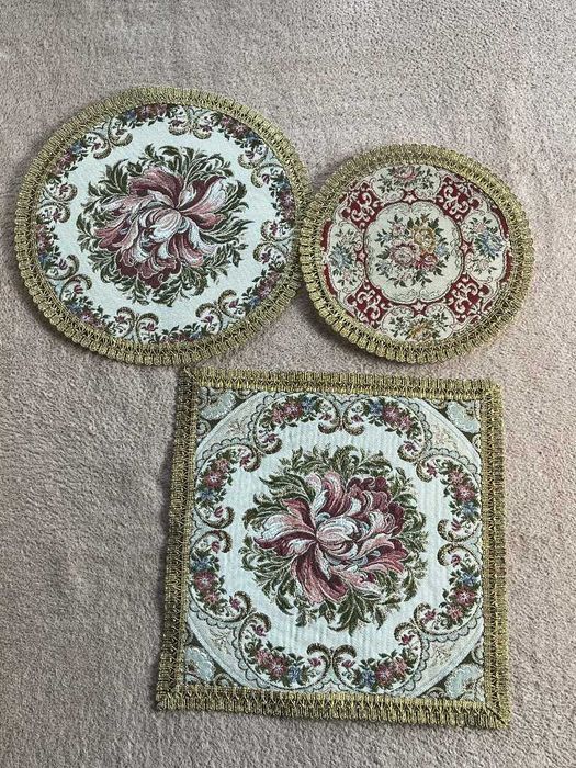 Serwety gobelinowe zestaw 7 sztuk różnych rozmiarów