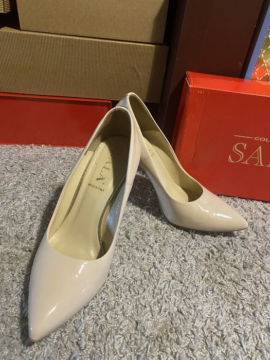 Szpilki Sala r. 39 pudrowy róż