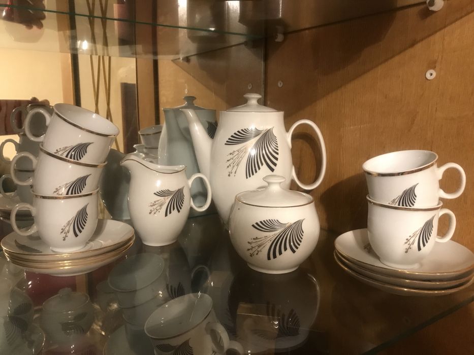 Кавовий сервіз на 5 персон. Виробництво «Богемія» (Чехословакія)