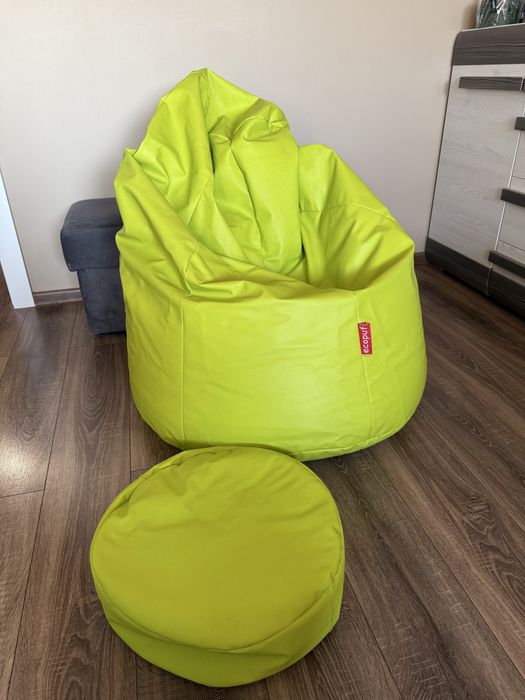 Pufa / worek sako + podnóżek ECOPUF