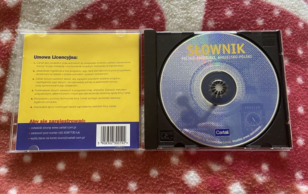 Płyta CD słownik języka angielskiego