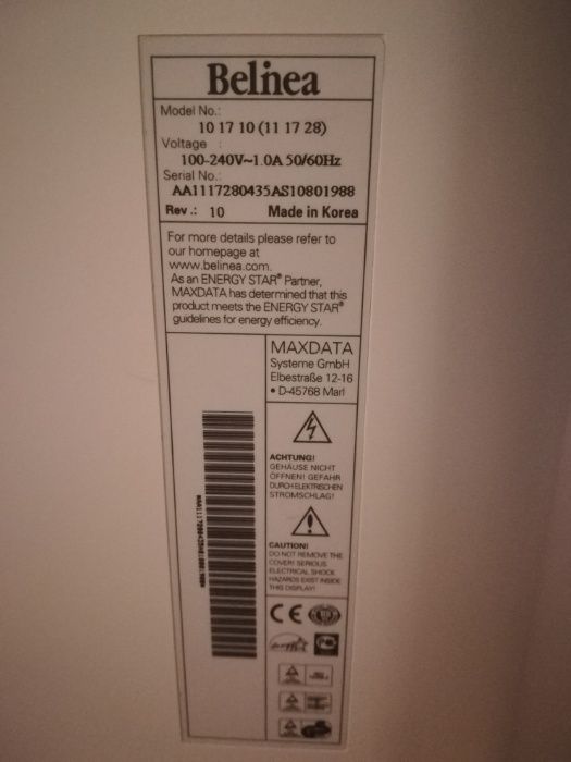 Monitor BELINEA 17 CALI model 101710
