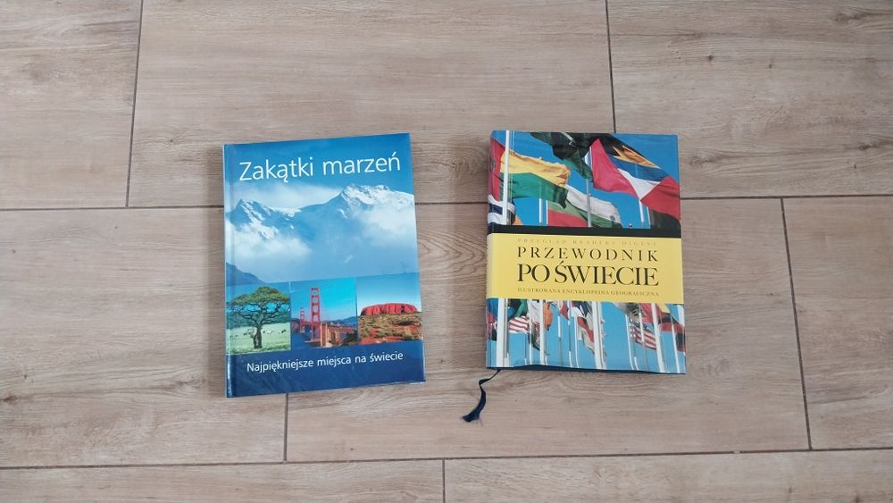 zestaw Przewodnik po świecie i Zakątki  marzeń nowe