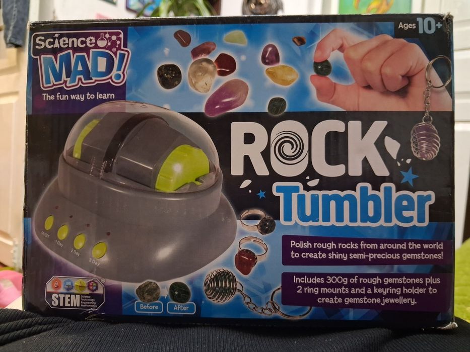 Ігровий набір Полірувальна машина для каменів Science MAD! Rock Tumbler STEM – набір для полірування мінералів